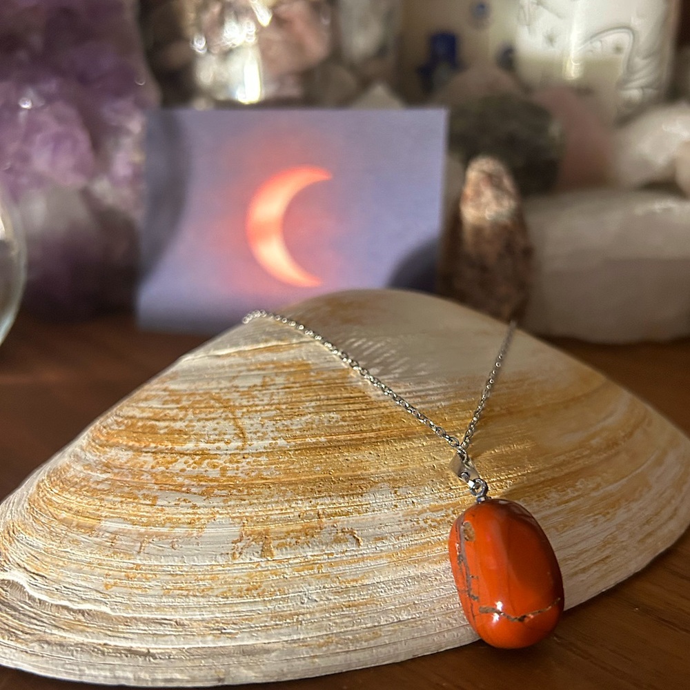 Red Jasper Pendant Necklace 🌶️
